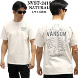 VANSON バンソン ヘヴィーオンス天竺 Made in USA 半袖Tシャツ nvst-2416