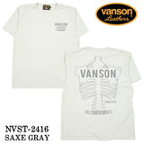 VANSON バンソン ヘヴィーオンス天竺 Made in USA 半袖Tシャツ nvst-2416