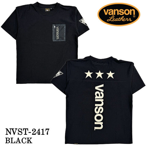VANSON バンソン ドライ 半袖Tシャツ nvst-2417