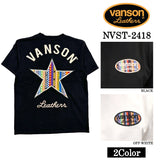 VANSON バンソン 天竺 半袖Tシャツ nvst-2418