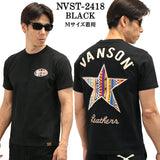 VANSON バンソン 天竺 半袖Tシャツ nvst-2418