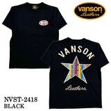 VANSON バンソン 天竺 半袖Tシャツ nvst-2418