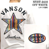 VANSON バンソン 天竺 半袖Tシャツ nvst-2418