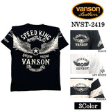 VANSON バンソン 天竺 半袖Tシャツ nvst-2419