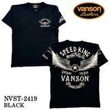 VANSON バンソン 天竺 半袖Tシャツ nvst-2419