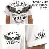 VANSON バンソン 天竺 半袖Tシャツ nvst-2419