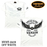 VANSON バンソン 天竺 半袖Tシャツ nvst-2419