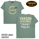 VANSON バンソン ヘヴィーオンス天竺 Made in USA 半袖Tシャツ nvst-2501