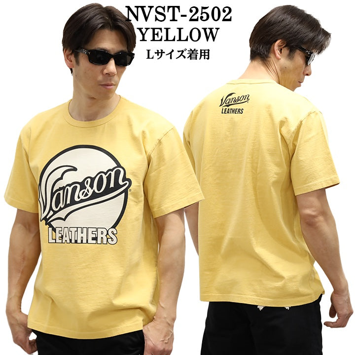 VANSON バンソン ヘヴィーオンス天竺 Made in USA 半袖Tシャツ nvst-2502