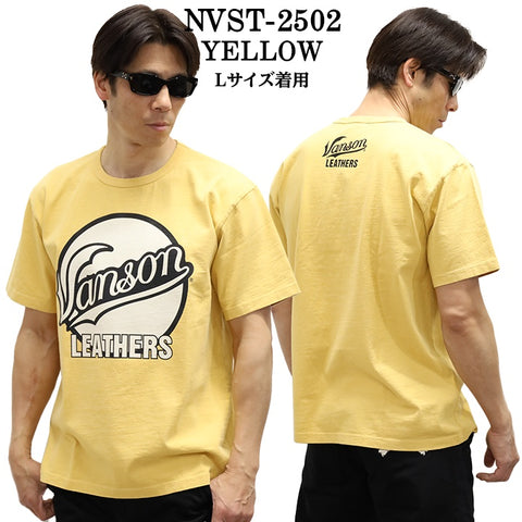 VANSON バンソン ヘヴィーオンス天竺 Made in USA 半袖Tシャツ nvst-2502