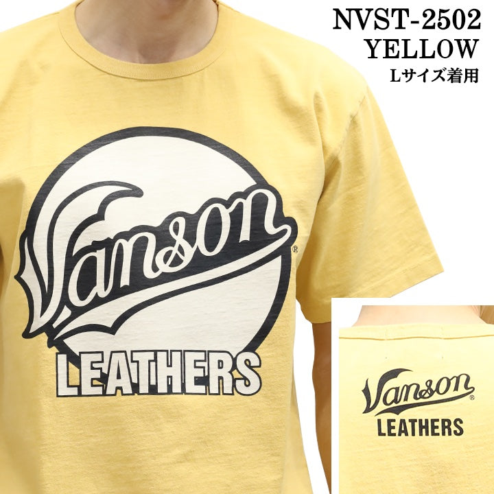 VANSON バンソン ヘヴィーオンス天竺 Made in USA 半袖Tシャツ nvst-2502