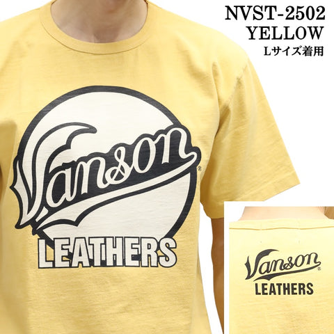 VANSON バンソン ヘヴィーオンス天竺 Made in USA 半袖Tシャツ nvst-2502