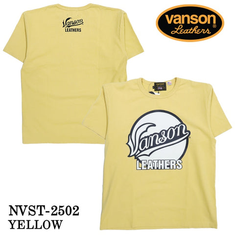 VANSON バンソン ヘヴィーオンス天竺 Made in USA 半袖Tシャツ nvst-2502