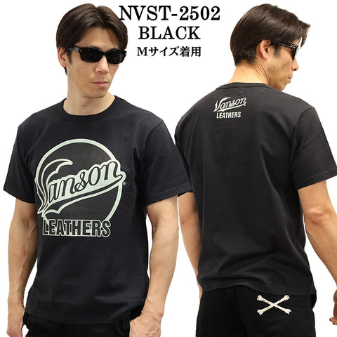 VANSON バンソン ヘヴィーオンス天竺 Made in USA 半袖Tシャツ nvst-2502