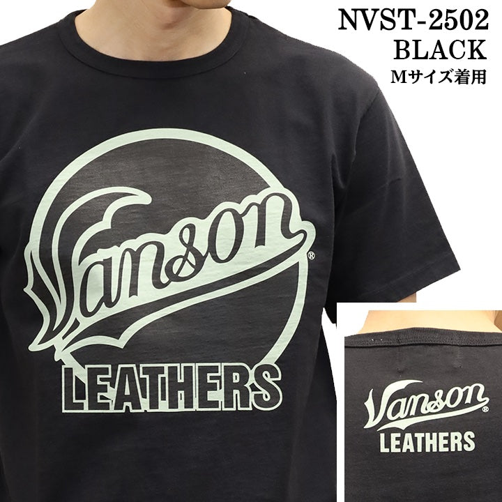 VANSON バンソン ヘヴィーオンス天竺 Made in USA 半袖Tシャツ nvst-2502