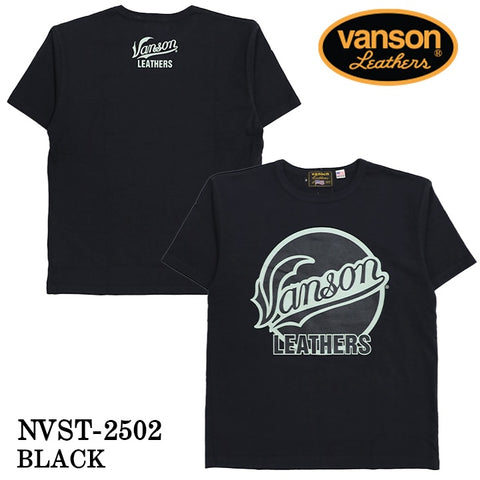 VANSON バンソン ヘヴィーオンス天竺 Made in USA 半袖Tシャツ nvst-2502