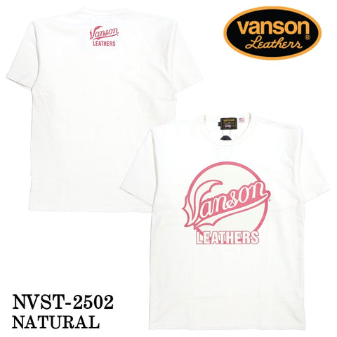 VANSON バンソン ヘヴィーオンス天竺 Made in USA 半袖Tシャツ nvst-2502