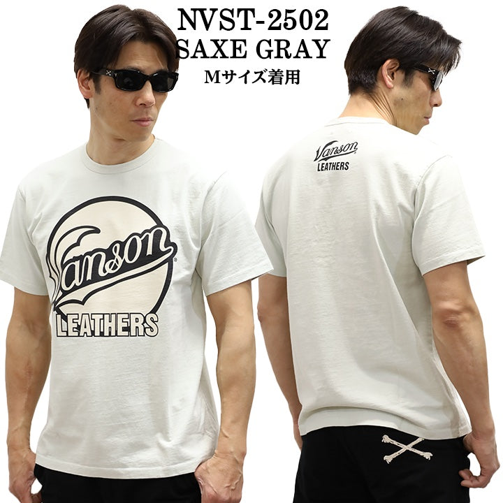 VANSON バンソン ヘヴィーオンス天竺 Made in USA 半袖Tシャツ nvst-2502