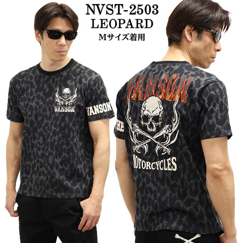 VANSON バンソン 天竺 半袖Tシャツ nvst-2503