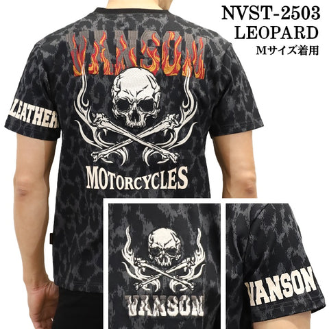 VANSON バンソン 天竺 半袖Tシャツ nvst-2503