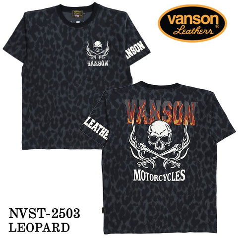 VANSON バンソン 天竺 半袖Tシャツ nvst-2503