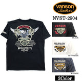 VANSON バンソン 天竺 半袖Tシャツ nvst-2504