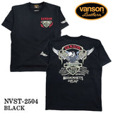 VANSON バンソン 天竺 半袖Tシャツ nvst-2504