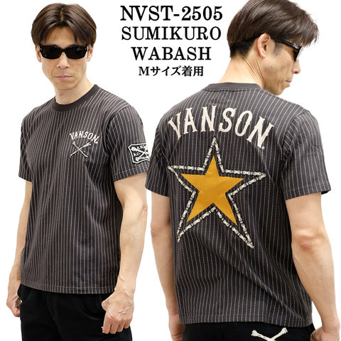VANSON バンソン 天竺 半袖Tシャツ nvst-2505