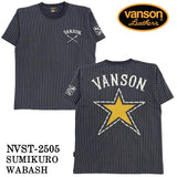 VANSON バンソン 天竺 半袖Tシャツ nvst-2505
