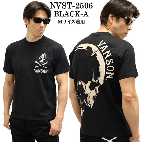 VANSON バンソン 天竺 半袖Tシャツ nvst-2506