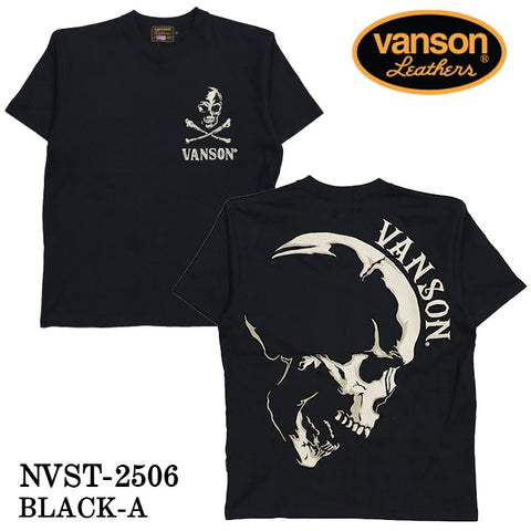 VANSON バンソン 天竺 半袖Tシャツ nvst-2506