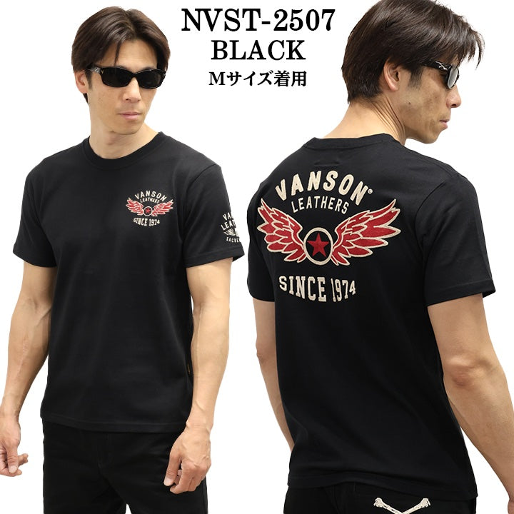 VANSON TEE バンソン 天竺 半袖Tシャツ nvst-2507