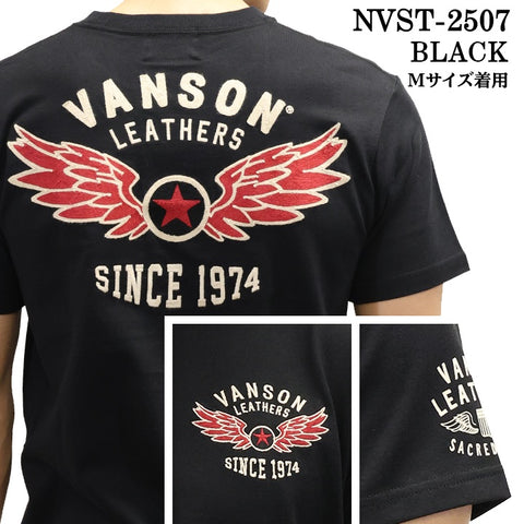 VANSON TEE バンソン 天竺 半袖Tシャツ nvst-2507