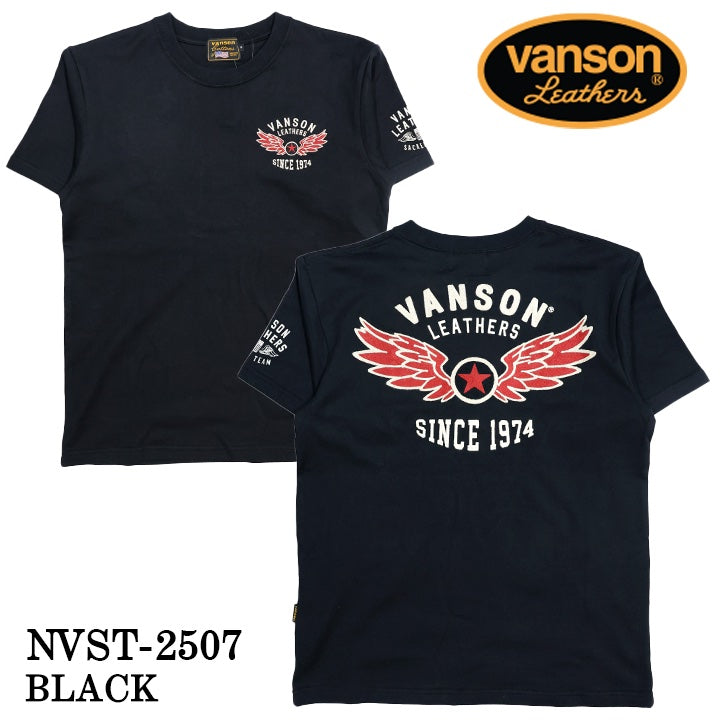 VANSON TEE バンソン 天竺 半袖Tシャツ nvst-2507