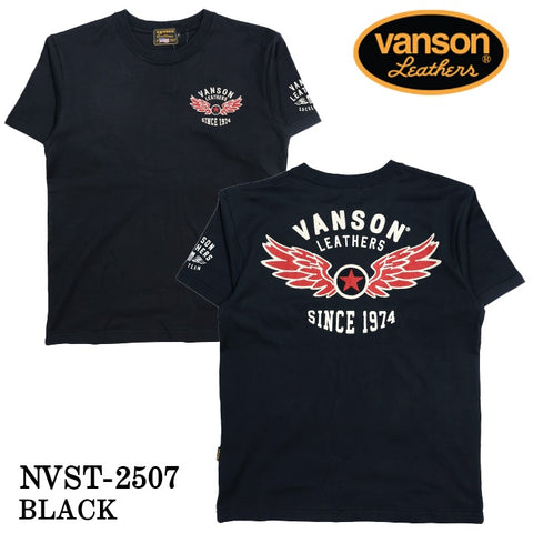 VANSON TEE バンソン 天竺 半袖Tシャツ nvst-2507