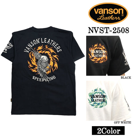 VANSON TEE バンソン 天竺 半袖Tシャツ nvst-2508
