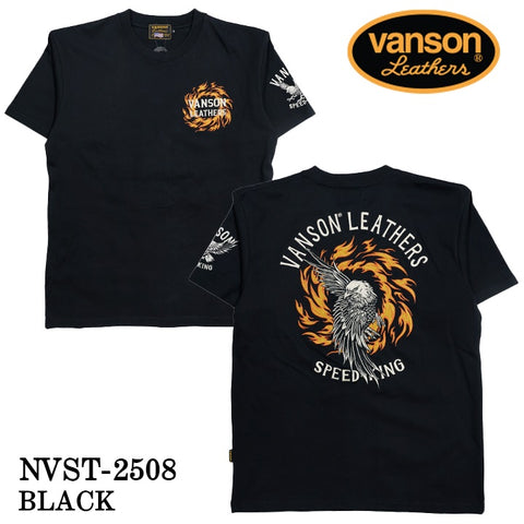 VANSON TEE バンソン 天竺 半袖Tシャツ nvst-2508