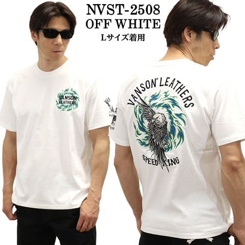 VANSON TEE バンソン 天竺 半袖Tシャツ nvst-2508