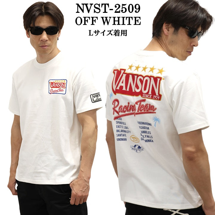 VANSON TEE バンソン 天竺 半袖Tシャツ nvst-2509