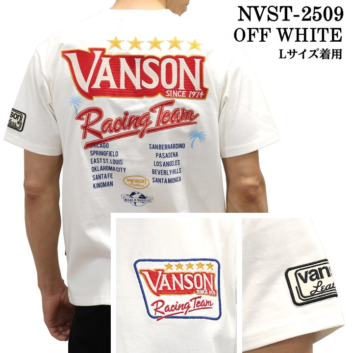 VANSON TEE バンソン 天竺 半袖Tシャツ nvst-2509
