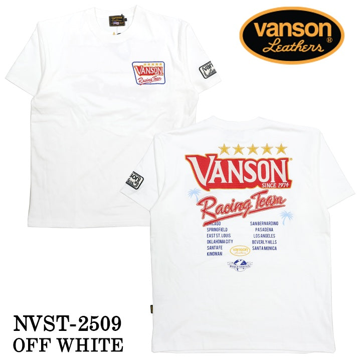 VANSON TEE バンソン 天竺 半袖Tシャツ nvst-2509