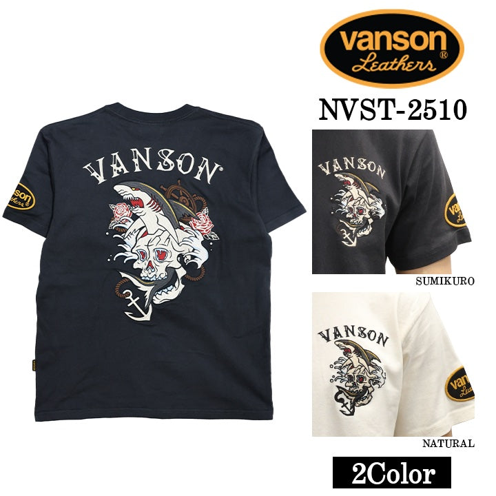 VANSON TEE バンソン 天竺 半袖Tシャツ nvst-2510