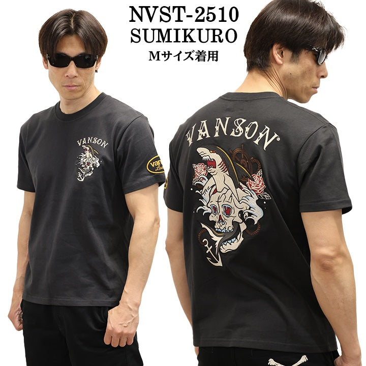 VANSON TEE バンソン 天竺 半袖Tシャツ nvst-2510