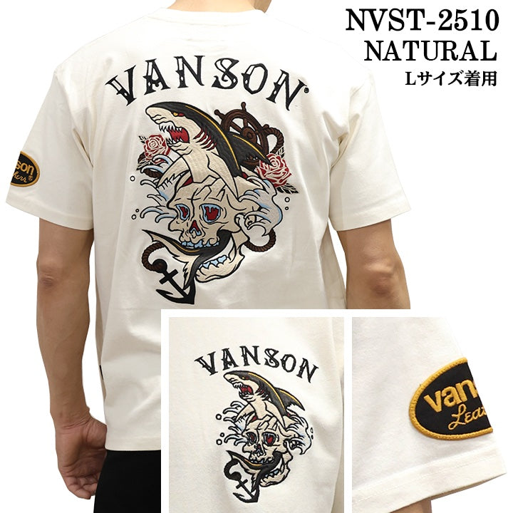 VANSON TEE バンソン 天竺 半袖Tシャツ nvst-2510