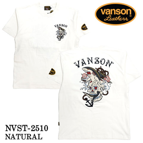 VANSON TEE バンソン 天竺 半袖Tシャツ nvst-2510