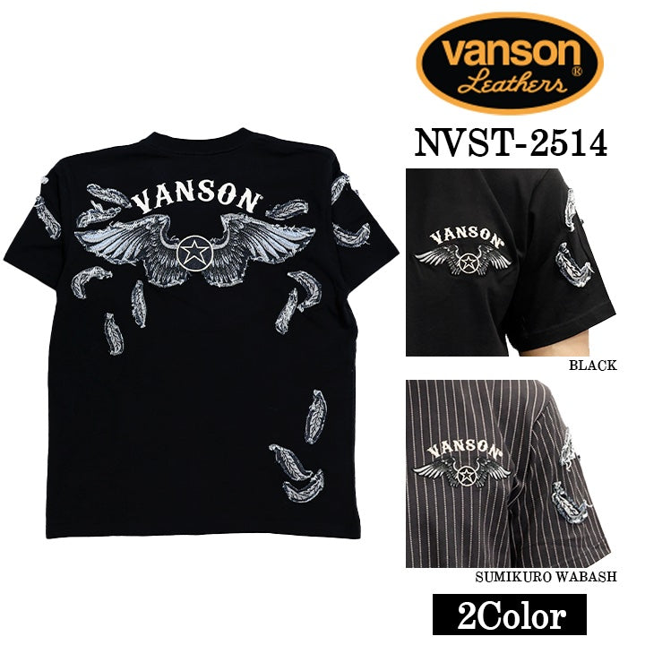 VANSON TEE バンソン 天竺 半袖Tシャツ nvst-2514