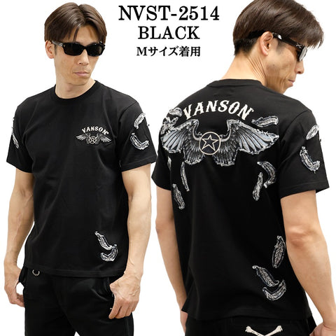 VANSON TEE バンソン 天竺 半袖Tシャツ nvst-2514
