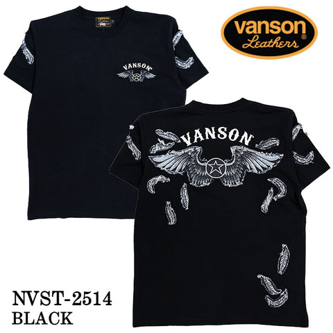 VANSON TEE バンソン 天竺 半袖Tシャツ nvst-2514