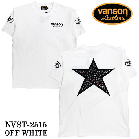 VANSON TEE バンソン 天竺 半袖Tシャツ nvst-2515