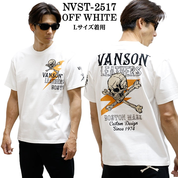 VANSON TEE バンソン 天竺 半袖Tシャツ nvst-2517